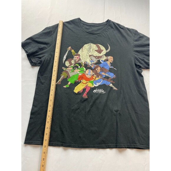 Avatar The Last Airbender Black Anime Graphic T-Shirt Mens XL Short Sleeve Retro - Picture 3 of 5